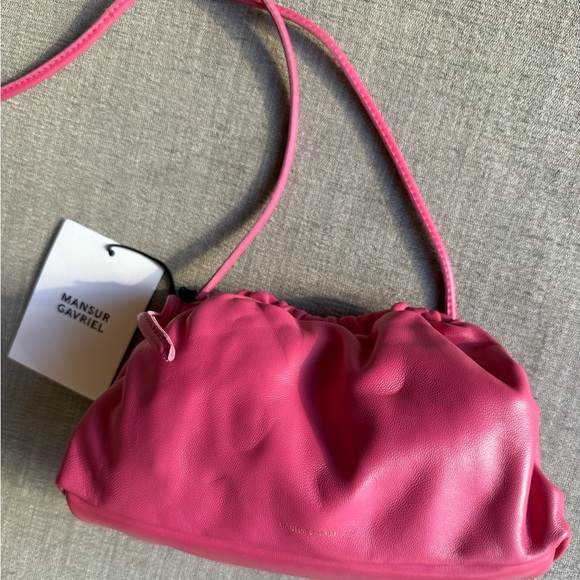 Brand NEW with TAG - Mansur Gavriel -  Mini Cloud Clutch - Dolly (hot pink) - Picture 5 of 9